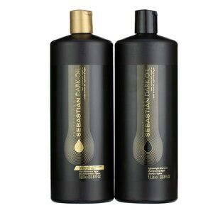 Sebastian Dark Oil Lightweight Shampoo & Conditioner Set 33.8 Fl Oz 1 Liter Each